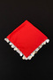 Large Size Chiffon Halay Handkerchief 50X50Cm Red Silver 1Pc Bride Groom Wedding Henna Circumcision Promise Bride - 5