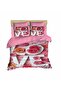 Rose Love Lettering 3D Digital Double Duvet Cover Set
