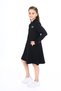 Girls' Polo Neck Snap Fastener Printed Dress - 3