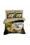 White Lily 3D Digital Double Bedding Set