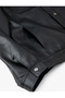 Leather Look Jacket Slim Fit Buttoned Pocket Detail - 7
