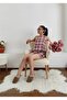 Plaid Shorts Pajama Set - 2