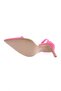 Women's Ankle Strap Crystal Stone Thin Heeled Shoes Fuchsia Scuba 22112821 - 5