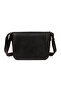 Genuine Leather Shoulder Bag Women's Black - 3