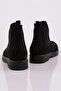 804-22K Women's Chelsea Boots Black Suede - 3