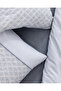 Clarice Double 100% Cotton Madame Coco Crep Printed Duvet Cover Set - Blue/Grey - 6