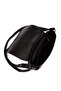 Genuine Leather Shoulder Bag Women's Black - 7
