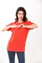 Women's Basic Crew Neck Short Sleeve T-shirt Red