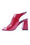 08-23y Women's Silver Stoned Twisted Heeled Sandals - 3