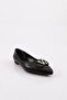Women's Ballerinas with Black V Buckle - 21413365 - 2