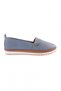 Women's Flat Side V Buckle Comfort Shoes Jeans Genuine Leather 916143246