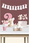 Butterfly Rabbit Theme 3Rd Birthday Set
