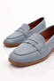 Women's Blunt Toe Shaped Ballerinas Blue 12132110 - 4