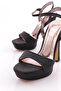 Women's Single Stripe Heeled Evening Dress Shoes Black Striped 31223564 - 4