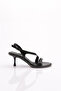 2421 Women's Side Stone Decorated Heeled Evening Dress Shoes