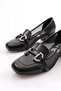 6552 Women's Heeled Shoes with Metal Accessories - 4