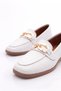 Women's Sewing Detailed Floral Decoration Ballerina White 1732110 - 4