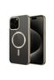 iPhone 15 Pro Compatible Case Magsafe Supported Matte Design Setro Cover - Titanium - T28876