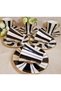Elegant Lines Porcelain Hand Painted Set of 6 Coffee Cups - 3