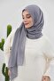 شال شيفون عملي يمكن ارتداؤه بدون إبر، رمادي، PS-11 - 4