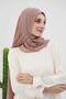 شال شيفون عملي يمكن ارتداؤه بدون إبر، لون مينك داكن، PS-11 - 4