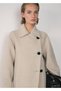 Double-breasted wool coat