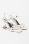 Vegas Series Stylish Transparent Heeled Stoned Women's Evening Dress Shoes - 3