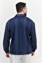 Men Sportswear Fit Long Sleeve Brand Logo Track Jackets, Blue - 4