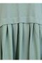 Pleated Detailed Aerobin Hijab Dress - Dark Çağla - Benin - 3