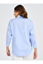 Oversized Basic Shirt with Button Placket - 5
