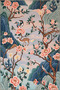 Paris Collection Floral Pink Roses and Deer Patterned Modern Decorative Carpet 104 - 3