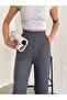 Women's Waist Pleated Modal Fabric Comfortable Fit Shalvar Tracksuit - 5