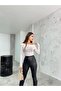 Women's Printed Stretchy Sandy Crop Blouse - 5
