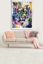 Watercolor Effect Leopard Tiger Portrait Stain Resistant Velvet Fabric Wall Cloth Wall Carpet Tapestry - 2