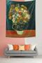 Van Gogh Carnations in the Vase Stain Resistant Fabric Wall Cloth Wall Carpet Tapestry - 2