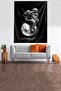 Astronaut Thinking in Space Stain Resistant Velvet Fabric Wall Cloth Wall Carpet Tapestry