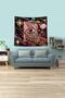 Black Eye Patterned Stain Resistant Velvet Fabric Wall Cover Wall Carpet Tapestry - 2