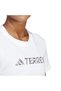 W Logo Kadın Beyaz Günlük Stil T-shirt Hz1391 - 4