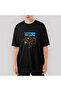 Hyper Scape Attacking Oversize Black T-Shirt L