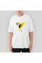 Ac Dc High Voltage Framed Oversize White T-Shirt