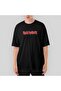 Iron Maiden Red Text Oversize Black T-Shirt