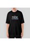 Thor Love And Thunder Logo Blue Oversize Black T-Shirt