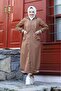 Rib Detailed Zippered Waterproof Full Length Long Trench Top Coat - 3