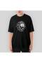 Μαύρο και άσπρο Lion oversized Μαύρο μπλουζάκι