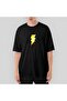 Μαύρο μπλουζάκι με λογότυπο Shazam oversized