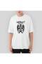 Baphomet Mythological Figure Oversize White T-Shirt