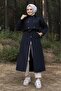 Snap-Fastened, Segmented Lining, Detailed Vest-Style Trench Coat