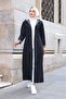 Full Length Long Trench Coat with Ankle and Stripe Inside Hood - 5