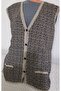 Er Clothing Winter Batalo Knitwear Vest Buttoned Pocketed Patterned Beige