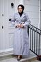 wrap neckline, Lined, full-length women's trench coat. - 3